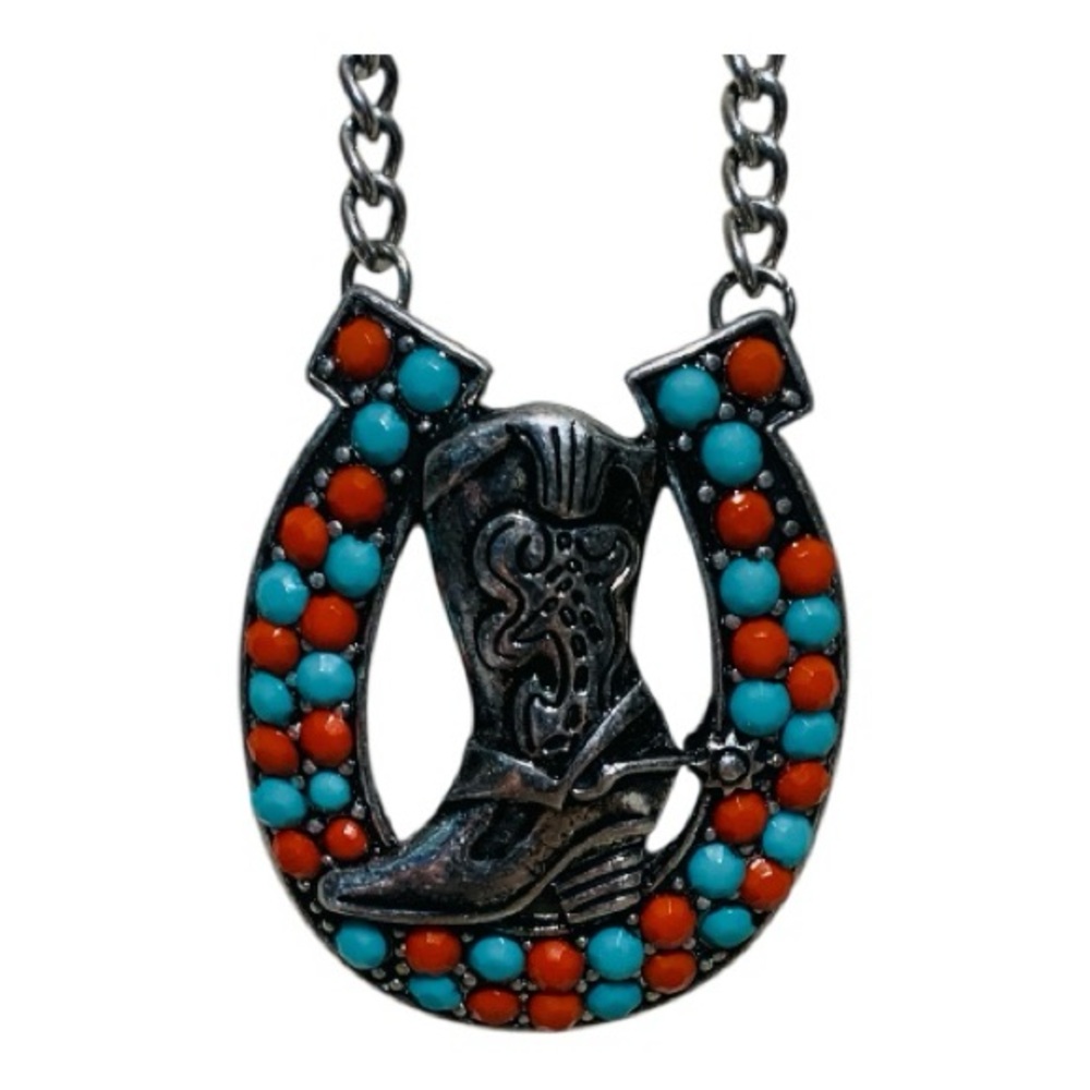 Reach Western Core Horseshoe and Western Boot Earrings & Necklace